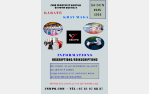 Permanences  inscriptions saison 2025 / 2026