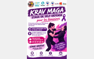 Stage de Krav Maga réservé aux femmes