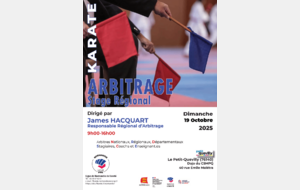 Stage régional d'arbitrage karaté