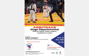 Stage départemental d'arbitrage karaté