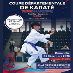 Coupe départementale de Karaté Pupilles/Benjamins - Kata F/M